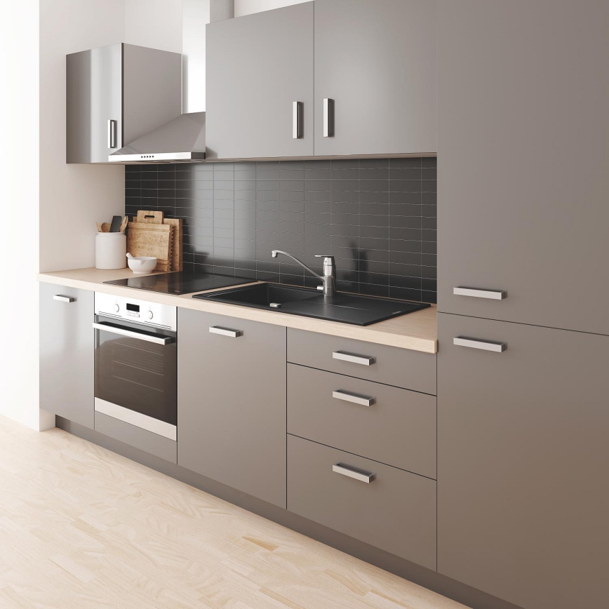 GROHE 31161000 - EUROSMART COSMOPOLITAN 140° Kitchen Mixer Tap, Polished Chrome