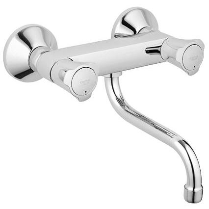 GROHE 31187001 - COSTA L 200 mm wall-mounted kitchen faucet, polished chrome