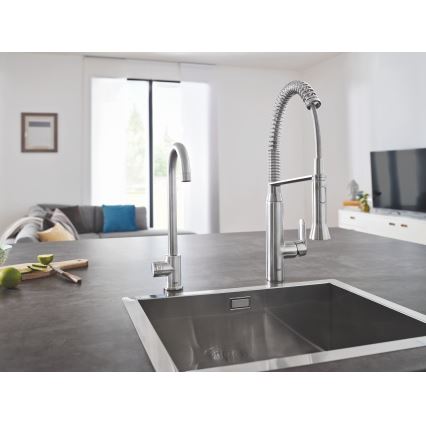 GROHE 31379DC0 - K7 Stainless Steel Kitchen Faucet