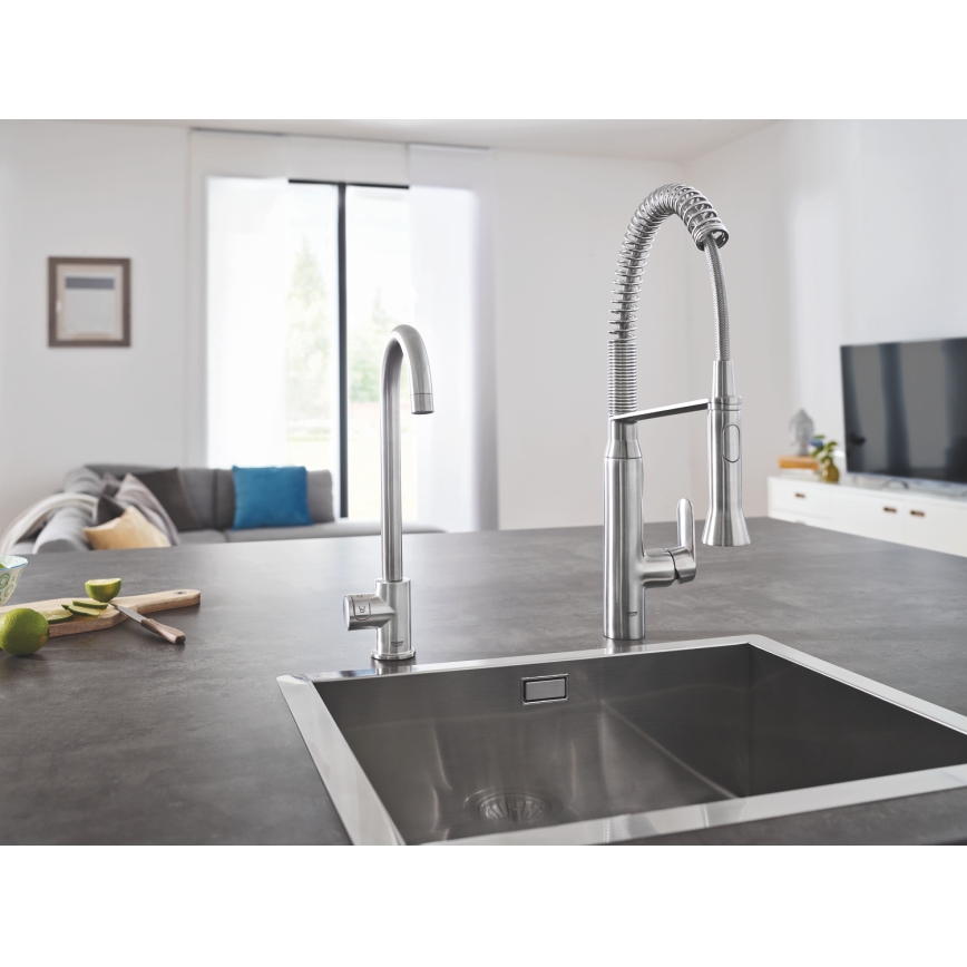 GROHE 31379DC0 - K7 Stainless Steel Kitchen Faucet