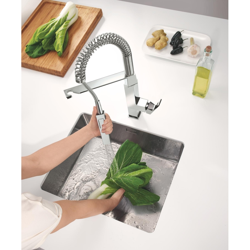 GROHE 31395000 - EUROCUBE Sink Mixer 547 mm Polished Chrome