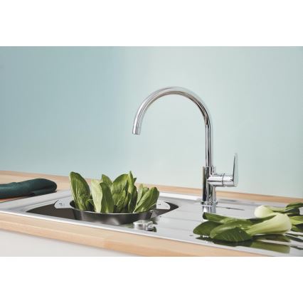 GROHE 31536001 - BAUCURVE 332 mm Kitchen Faucet, Polished Chrome