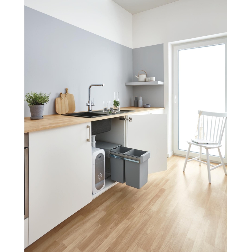 GROHE 31539000 - BLUE HOME kitchen faucet with L-shaped spout, polished chrome