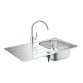 GROHE 31562SD1 - BAU Kitchen Sink and Faucet Set 860 x 500 mm, Stainless Steel