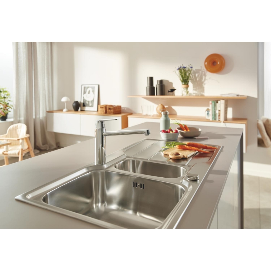 GROHE 31572SD1 - K500 Kitchen Sink 1000 × 500 mm, stainless steel
