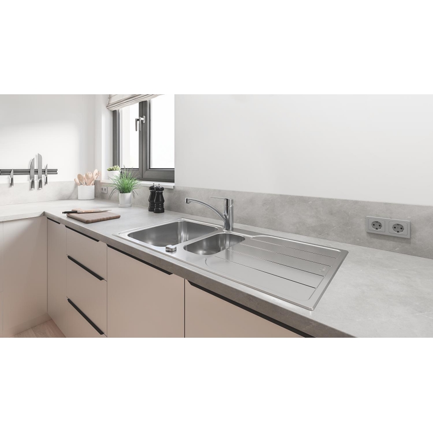GROHE 31572SD1 - K500 Kitchen Sink 1000 × 500 mm, stainless steel