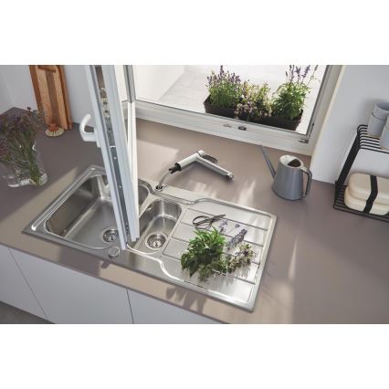 GROHE 31572SD1 - K500 Kitchen Sink 1000 × 500 mm, stainless steel