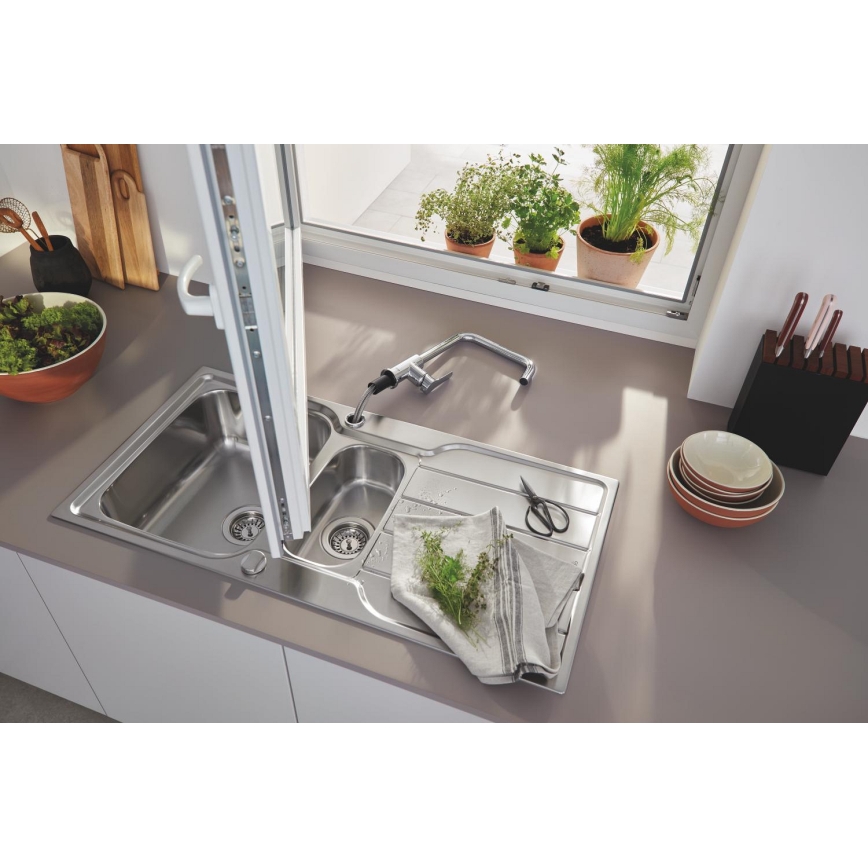 GROHE 31572SD1 - Sink K500 1000 × 500 mm stainless steel