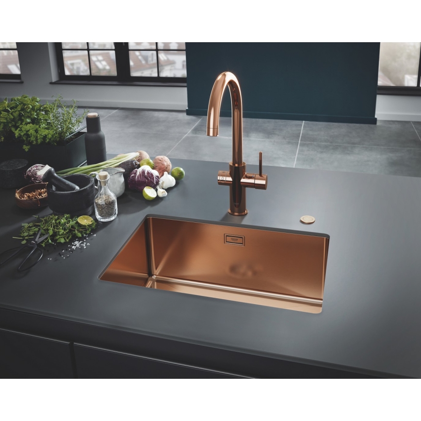 GROHE 31574DL1 - Kitchen sink K700U 550 x 450 mm copper