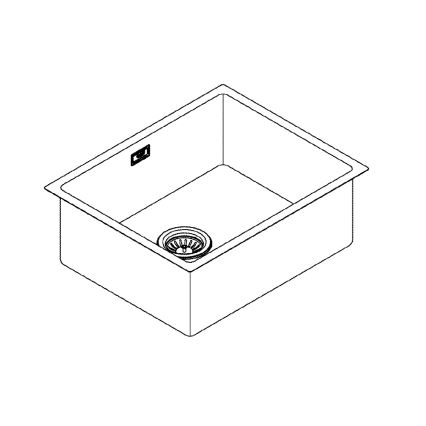 GROHE 31574SD1 - Kitchen Sink K700U 550 x 450 mm Stainless Steel