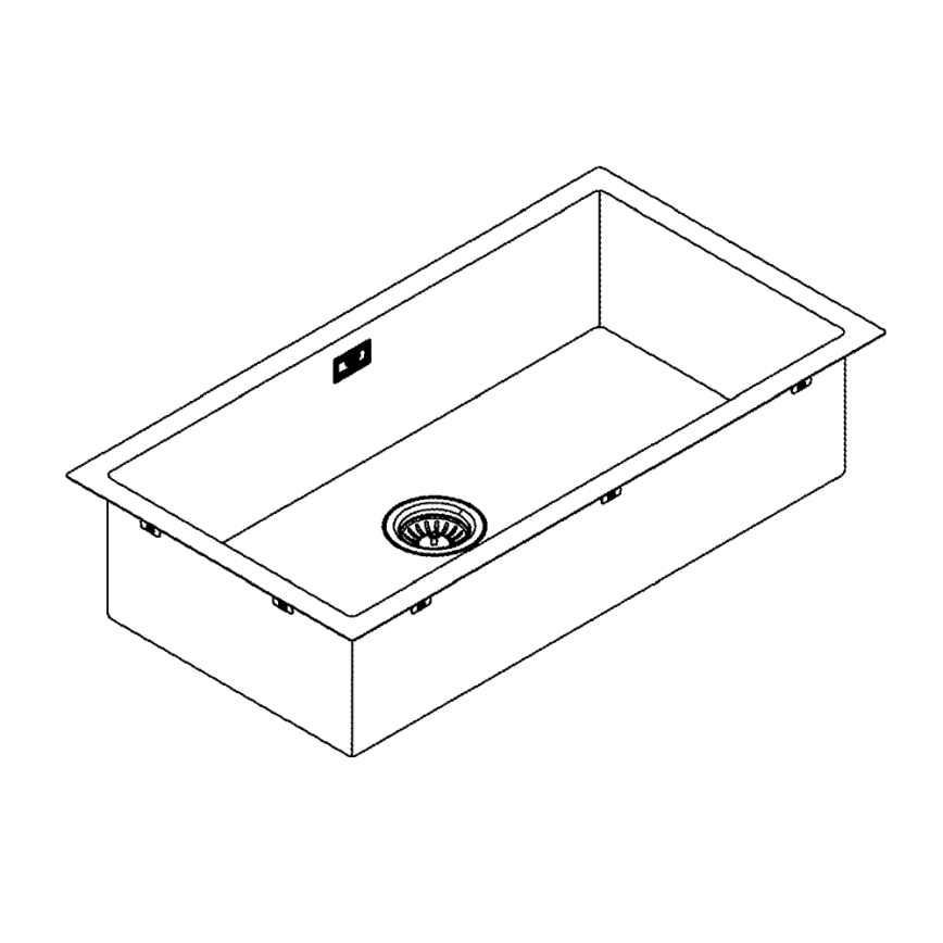 GROHE 31580SD1 - K700 Kitchen Sink 864 × 464 mm stainless steel