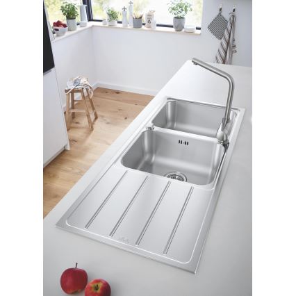 GROHE 31588SD1 - K500 Stainless Steel Sink, 1160 × 500 mm