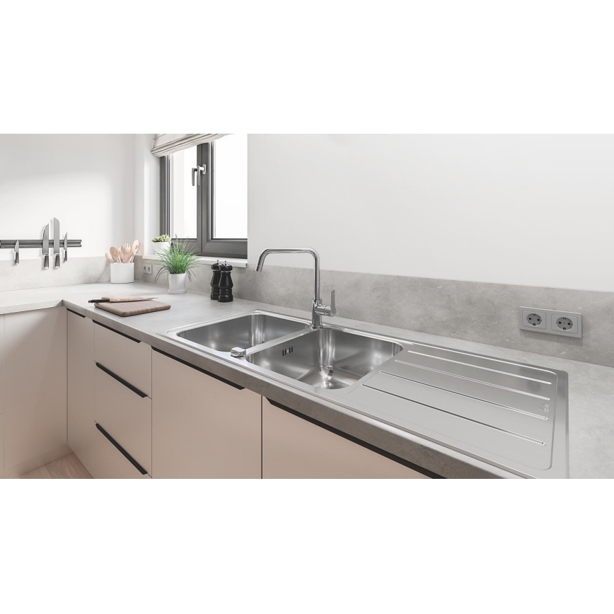 GROHE 31588SD1 - K500 Stainless Steel Sink, 1160 × 500 mm