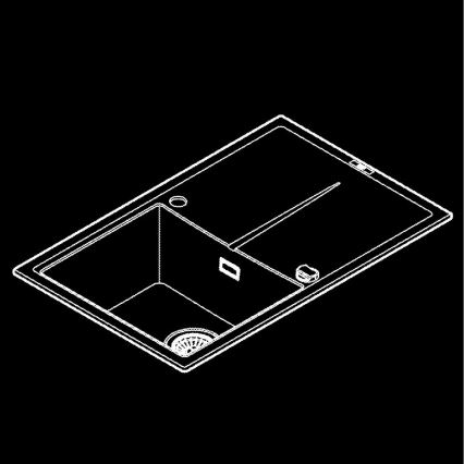 GROHE 31639AP0 - K400 Composite Sink 780 × 500 mm Black