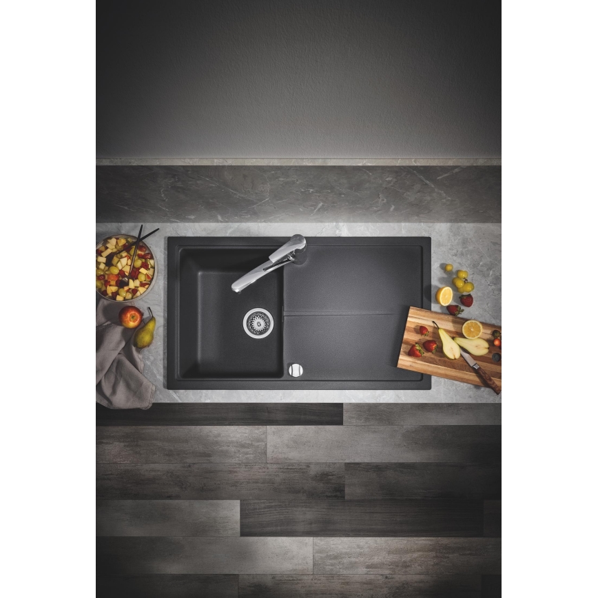 GROHE 31640AP0 - Composite sink K400 860 × 500 mm granite/black