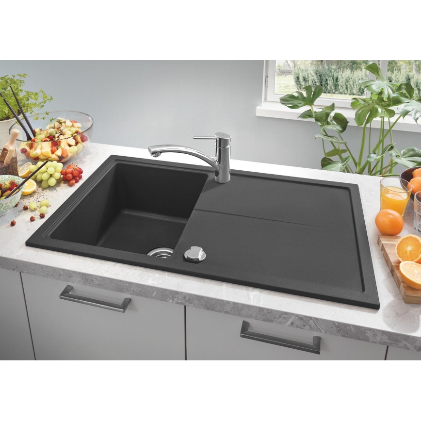 GROHE 31640AP0 - Composite sink K400 860 × 500 mm granite/black