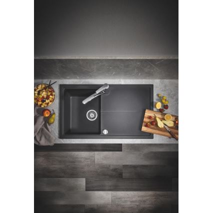 GROHE 31640AP0 - K400 Composite Sink, 860 × 500 mm, Black