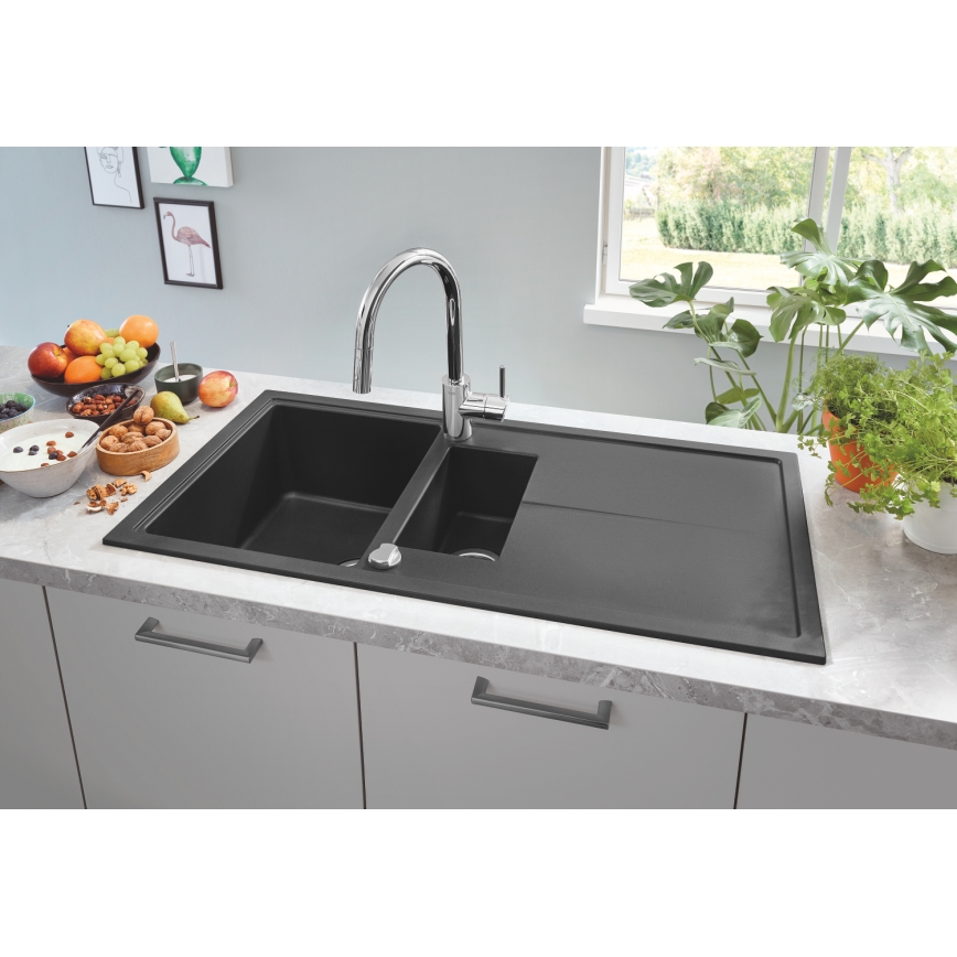 GROHE 31642AP0 - K400 Composite Sink 1000 × 500 mm, Black