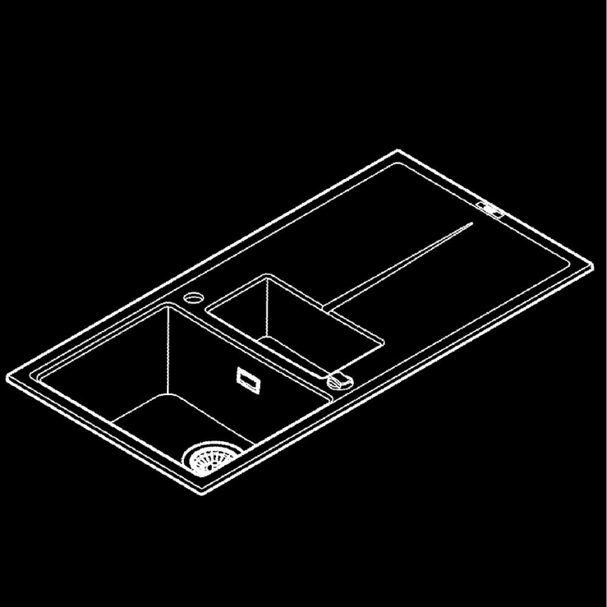 GROHE 31642AP0 - K400 Sink 1000 × 500 mm, Granite/Black