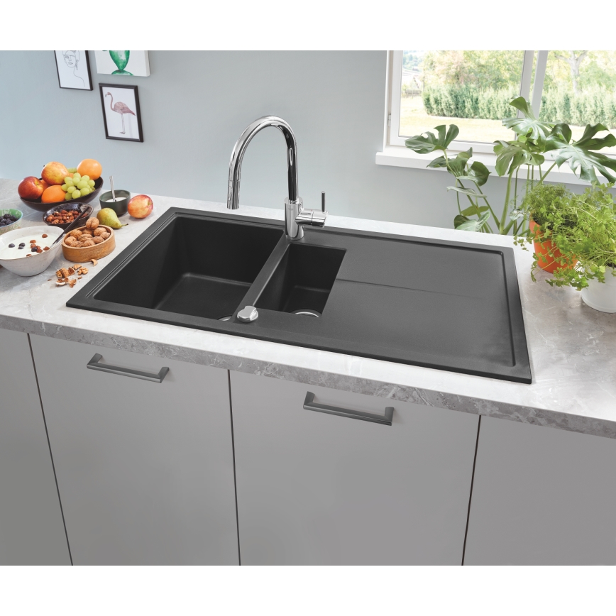 GROHE 31642AP0 - K400 Sink 1000 × 500 mm, Granite/Black