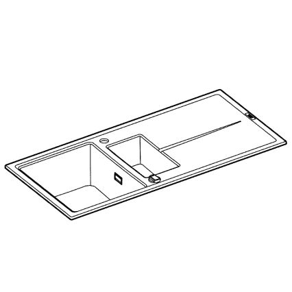 GROHE 31642AP0 - K400 Sink 1000 × 500 mm, Granite/Black