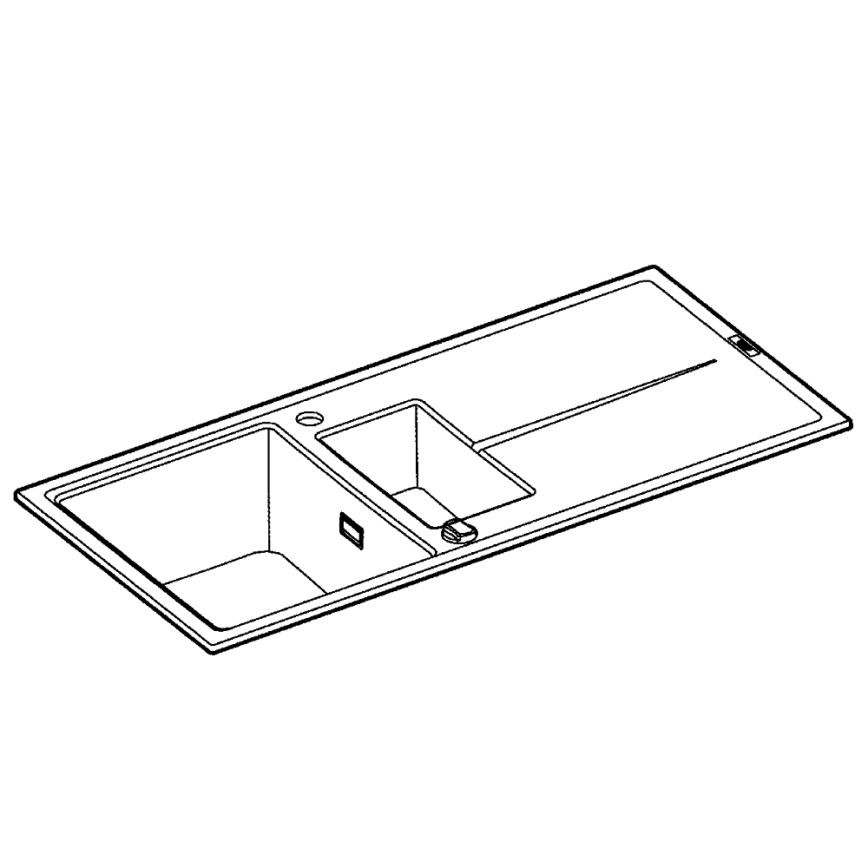 GROHE 31642AP0 - K400 Sink 1000 × 500 mm, Granite/Black