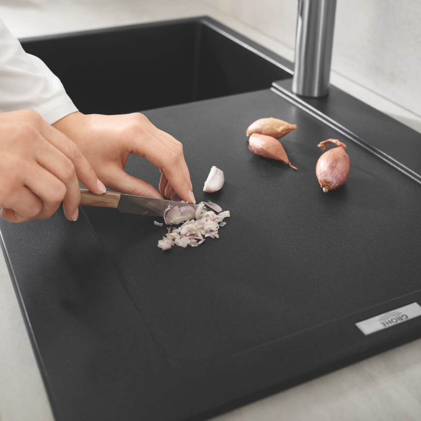 GROHE 31644AP0 - K500 Composite Kitchen Sink 860 × 500 mm, Black