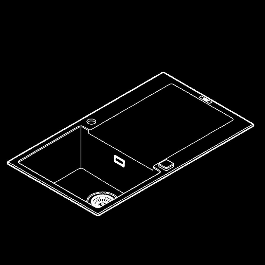 GROHE 31644AP0 - K500 Sink 860 × 500 mm granite/black