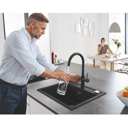 GROHE 31651AP0 - K700 Composite Sink 560 × 510 mm Black