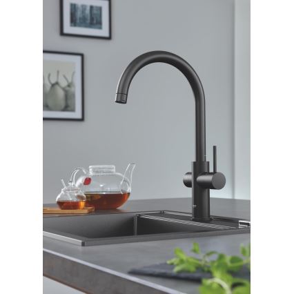 GROHE 31651AP0 - Kitchen sink K700 560 × 510 mm granite/black