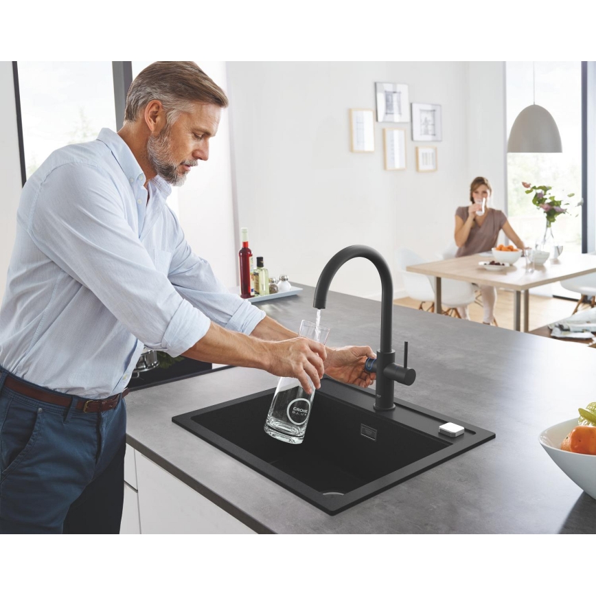 GROHE 31651AP0 - Kitchen sink K700 560 × 510 mm granite/black