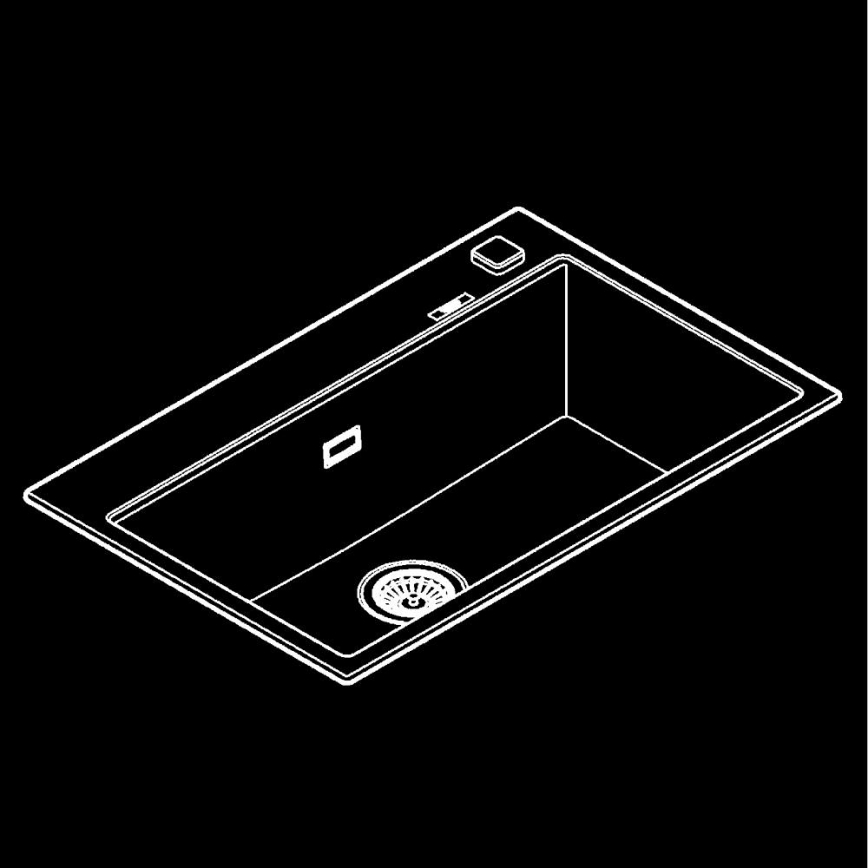 GROHE 31652AP0 - K700 Composite Sink 780 × 510 mm Black