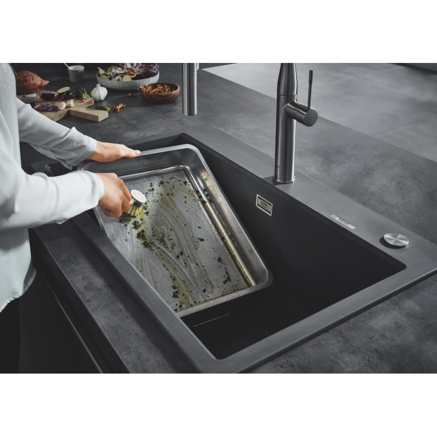 GROHE 31652AP0 - K700 Composite Sink 780 × 510 mm, Granite Black