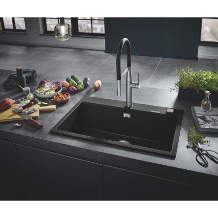 GROHE 31652AP0 - K700 Composite Sink 780 × 510 mm, Granite Black