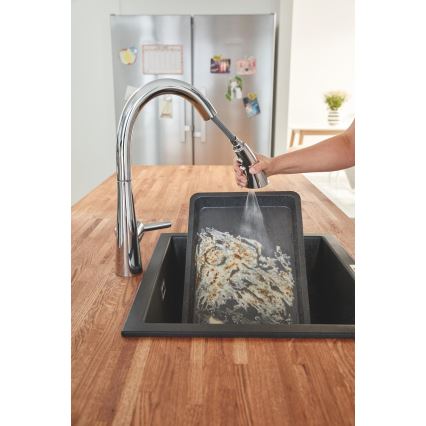 GROHE 31654AP0 - K700U Composite Sink, 533 × 457 mm, Black