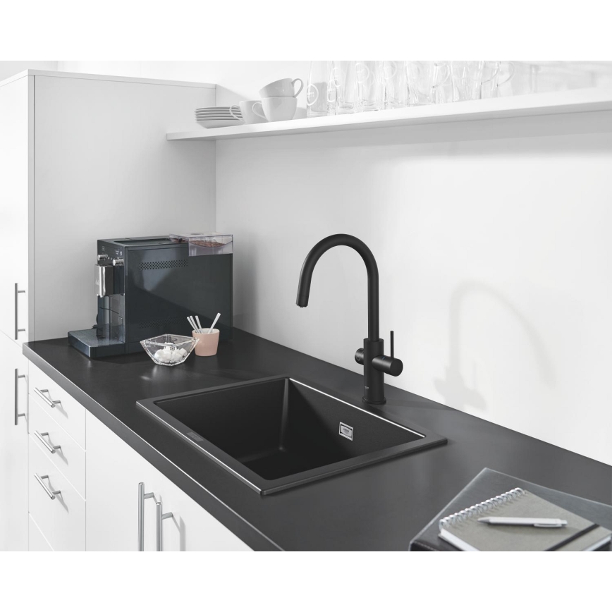 GROHE 31655AP0 - K700U Composite Sink, 610 × 460 mm, Black