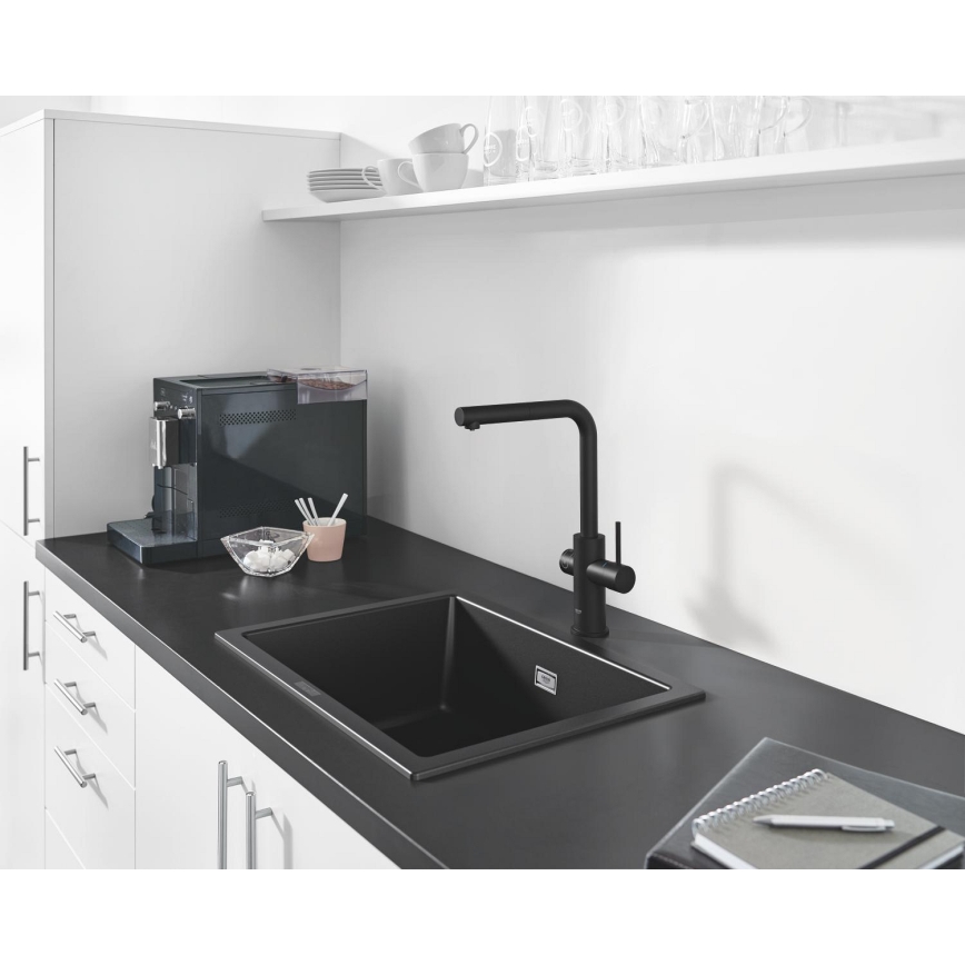 GROHE 31655AP0 - K700U Composite Sink, 610 × 460 mm, Black