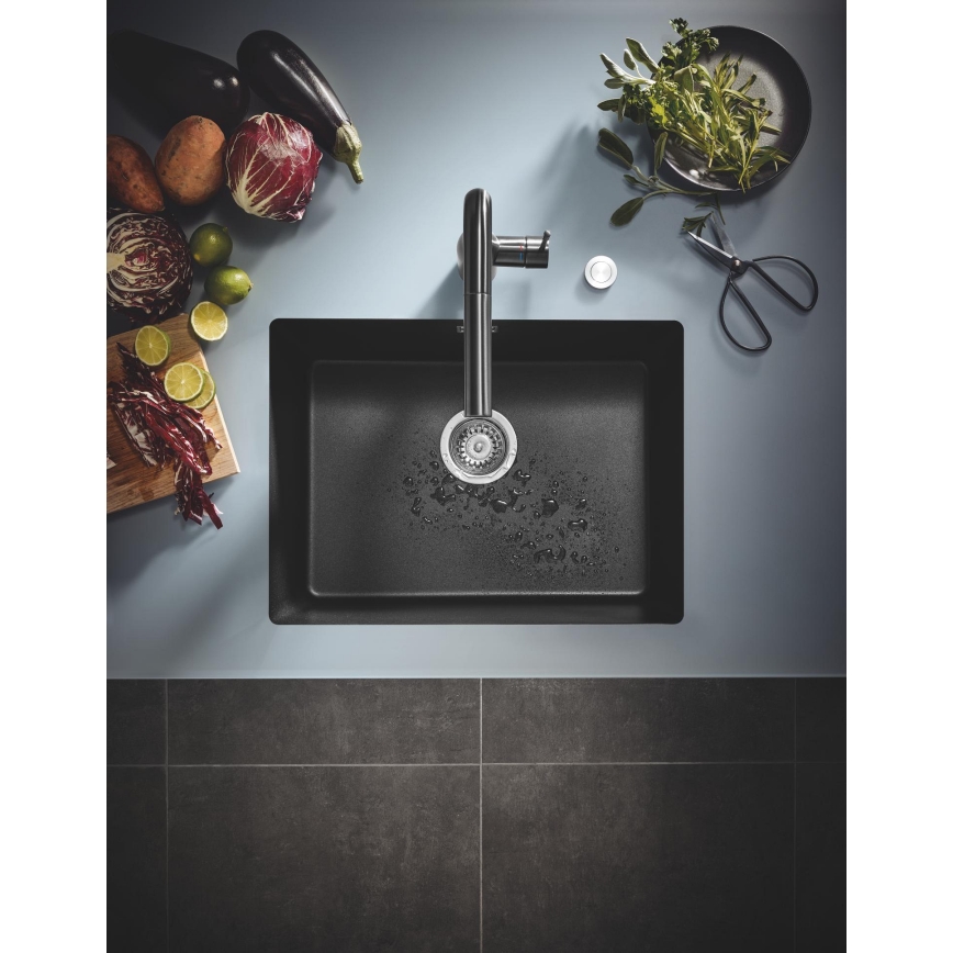 GROHE 31655AP0 - Sink K700U 610 × 460 mm Black Stone/Black