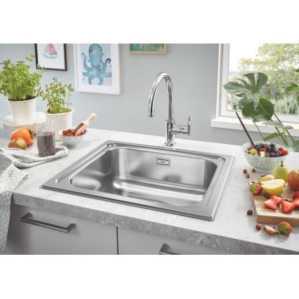 GROHE 31719SD0 - K200 Kitchen Sink 533 × 457 mm, Stainless Steel