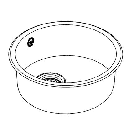 GROHE 31720SD0 - K200 Sink 440 x 440 x 180 mm, Stainless Steel