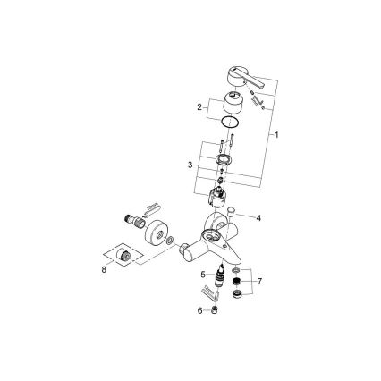 GROHE 32269000 - FEEL Bath Mixer DN 15, Polished Chrome