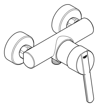 GROHE 32270000 - FEEL Shower Mixer DN 15, Polished Chrome