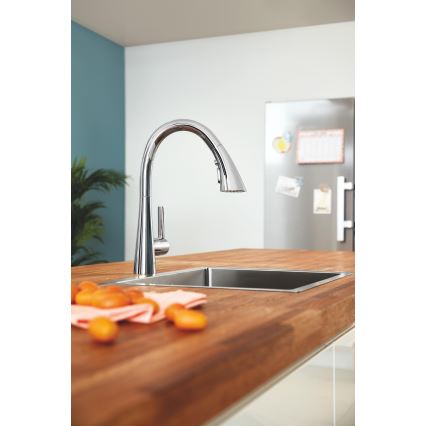 GROHE 32294002 - ZEDRA 401 mm kitchen faucet, polished chrome