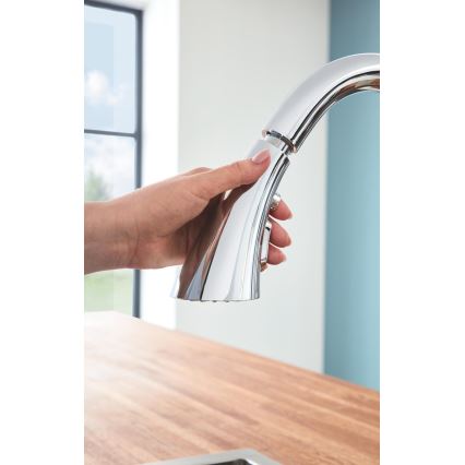 GROHE 32294002 - ZEDRA 401 mm kitchen faucet, polished chrome