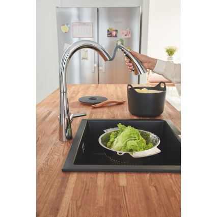 GROHE 32294002 - ZEDRA 401 mm kitchen faucet, polished chrome