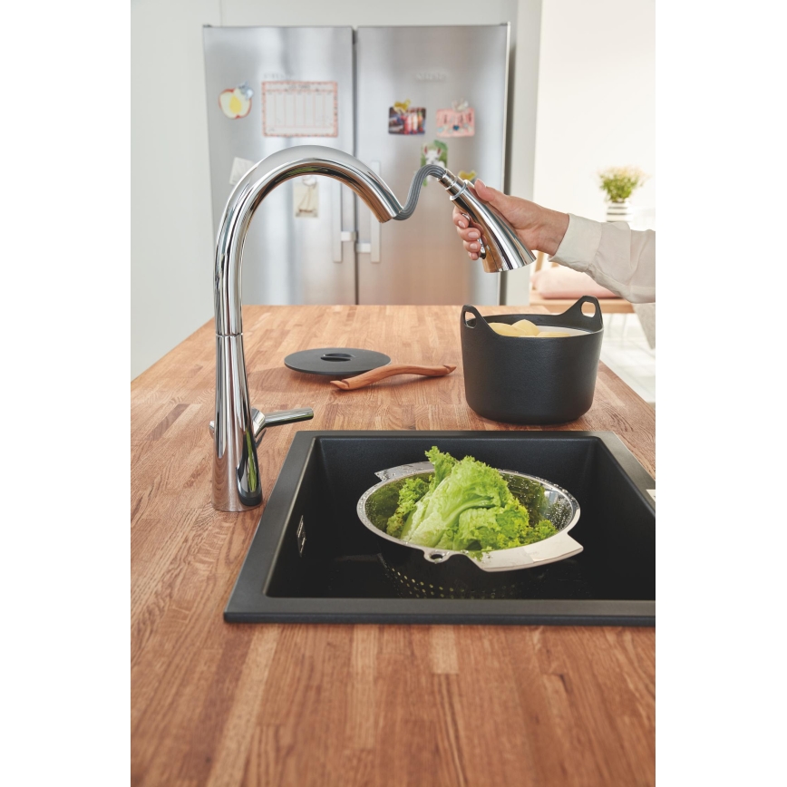 GROHE 32294002 - ZEDRA 401 mm kitchen faucet, polished chrome