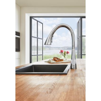 GROHE 32294002 - ZEDRA 401 mm Sink Mixer, Polished Chrome