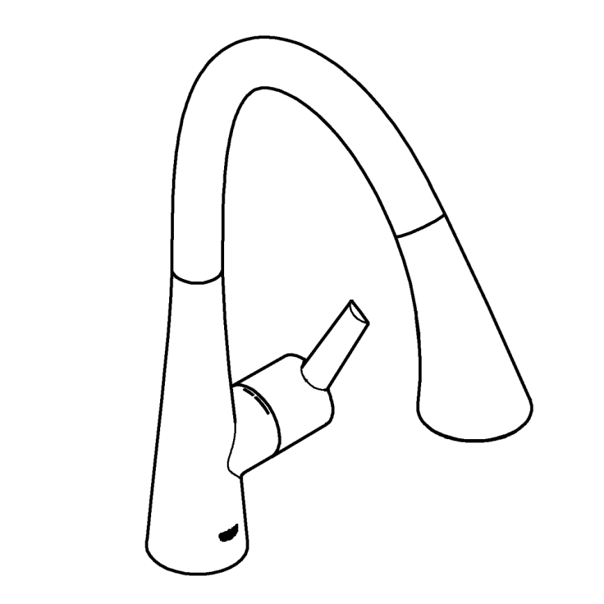 GROHE 32294DC2 - ZEDRA Stainless Steel Kitchen Faucet