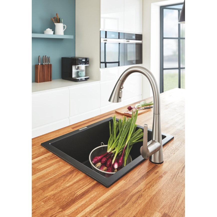 GROHE 32294DC2 - ZEDRA Stainless Steel Kitchen Faucet