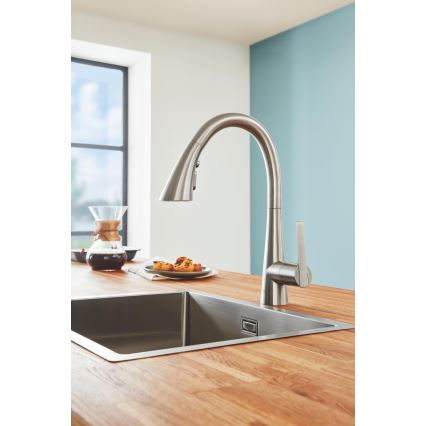 GROHE 32294DC2 - ZEDRA Stainless Steel Kitchen Faucet